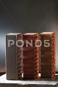 Closeup view of bricks Stock Photos