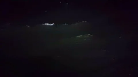 Closeup view of calm waves at night Stock-Footage 78970799