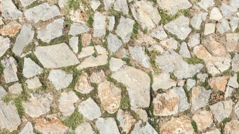 Closeup view of coble stone material. Stock Footage 261024069