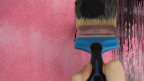 Closeup view of drawing on canvas Stock Footage 99430637