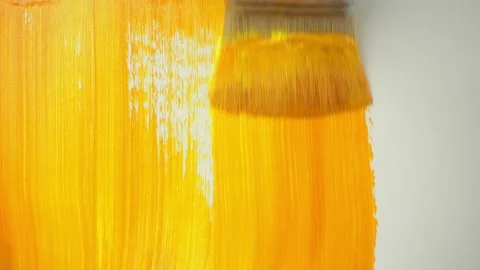 Closeup view of drawing on canvas Stock Footage 99430726