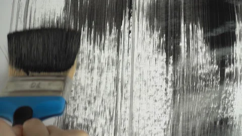 Closeup view of drawing on canvas Stock Footage 99518161