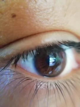 Closeup view of a human eye Stock Photos