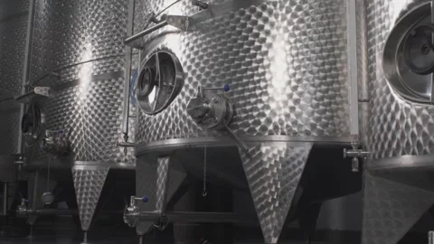 Closeup view of metal tanks. 스톡 동영상 132969729