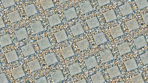 Closeup view of pavement stone material. video animation Stock Footage 261024510
