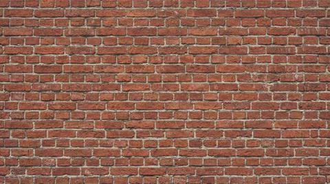 Closeup View Of Red Brick Wall Texture. Stock Photos