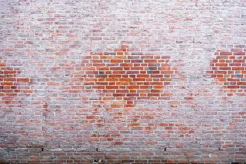 Closeup view of the red wall. Abstract pattern of a brick wall Stock Photos