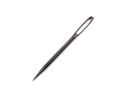 Closeup View of a Sewing Needle Stock Photos