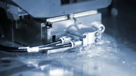 Closeup view of some industrial machine Stock Footage 10894737