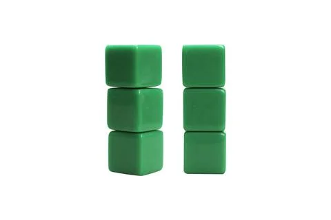 Closeup view of a stack of small cubes 스톡 사진