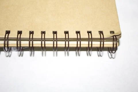 Closeup view of vintage brown notebook Stock Photos