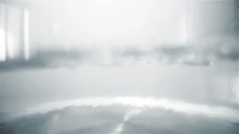 Closeup View of Water in Slow Motion Stock Footage 129880605