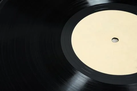 Closeup of vinyl record Stock Photos