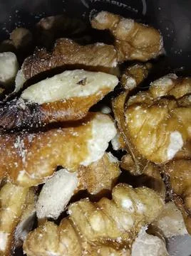 Closeup of walnuts Stock Photos