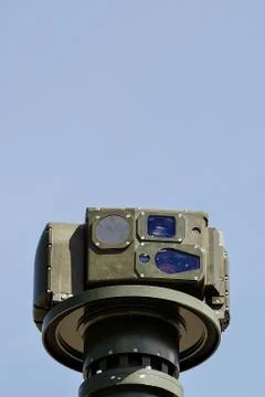 Closeup of a war machine Camera Stock Photos