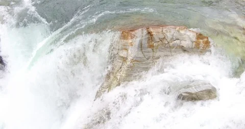 Closeup water fall Stock Footage 87437005