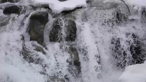 Closeup Water Fall Very Sharp Video stock 86957823