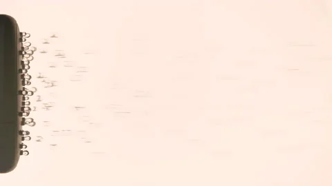 Closeup of water quickly dropping from a shower head. Warm water concept. Stock Footage 234137048