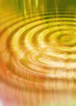 Closeup of a water ripple pattern after a drop splashed into a puddle. Creative Stock Photos