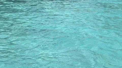 Closeup water surface of swimming pool daytime Stock Footage 324557660
