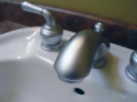 Closeup of water tap Stock Photos