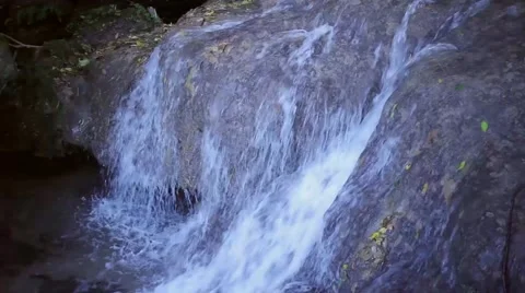 Closeup of a waterfall Stock Footage 57466686