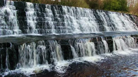 Closeup of waterfall in Ireland. Stock Footage 152052387