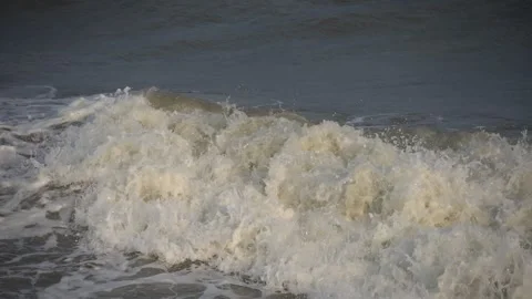 Closeup of waves in beach. Stock Footage 240123780
