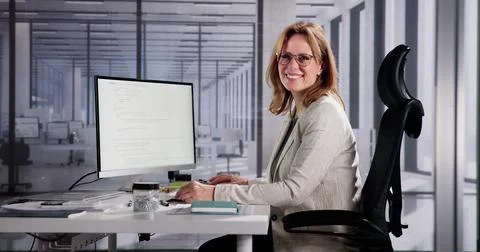 Closeup of a Web Developer Stock Photos