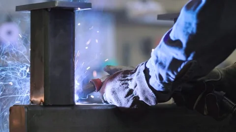 Closeup of Welding Stock Footage 238860216
