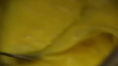 Closeup of Whipping Eggs Stock Footage 75212692