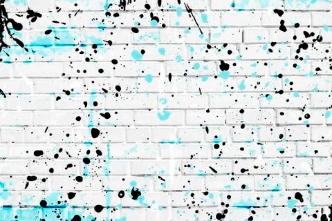 Closeup of white brick wall Foto stock