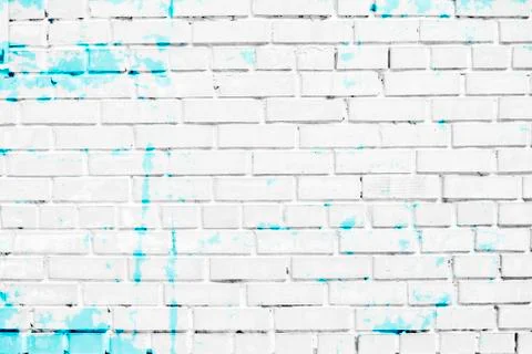 Closeup of white brick wall Stock Photos