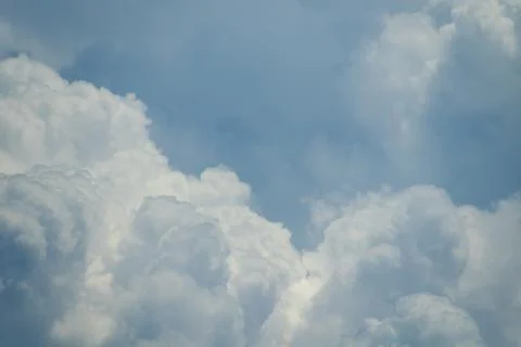 Closeup of white clouds. texture, background Stock Photos