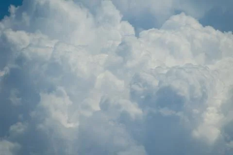 Closeup of white clouds. texture, background Stock Photos