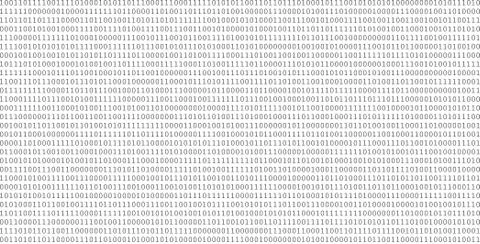 A closeup of white digital binary data digits and streaming binary code backg Stock Photos