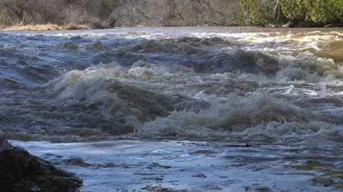 Closeup of Whitewater River Stock Footage 305096734