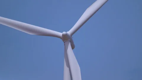 Closeup of a Wind Turbine Stock Footage 91878049