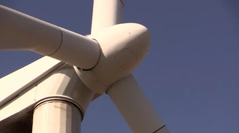 Closeup of wind turbine hub 스톡 동영상 48871055