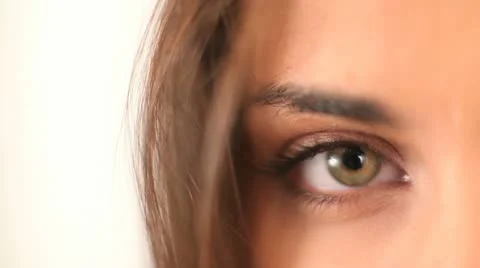 Closeup on woman's eye Stock Footage 14826777