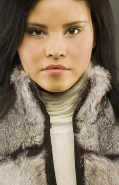 Closeup Of A Womans Face Stock Photos