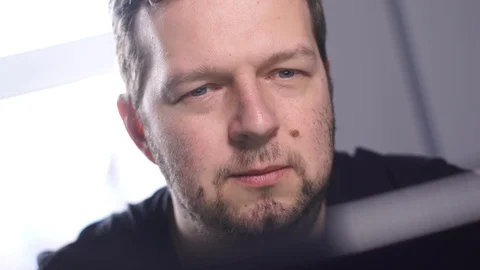 Closeup working in office Stock Footage 86949780