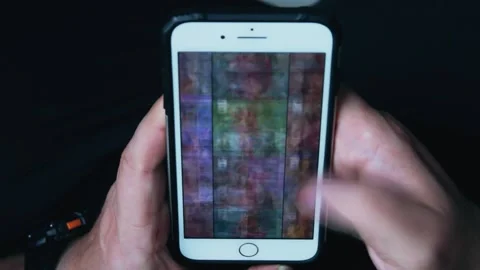 Closeup Of Young Man Hands Typing Sms Scrolling Pictures Phone Stock Footage 240753295