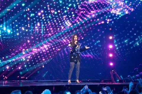 Closing act of the Second Semifinal of Eurovision Song Contest 2025 Stock Photos