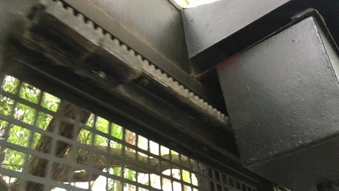 Closing and Opening Gate 4k clip | Stock Video | Pond5