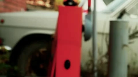 Closing barrier Stock Footage 10572677