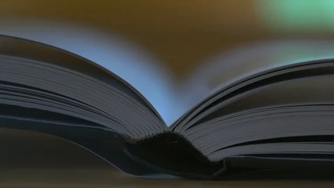 Closing book Stock Footage 94629514