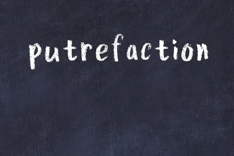 Closing browser window with caption putrefaction. Chalk drawing. Concept of d Foto stock