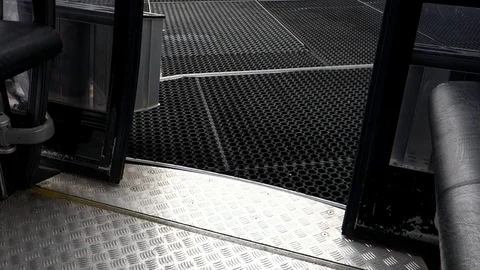 Closing the cable car door Stock Footage 115488659