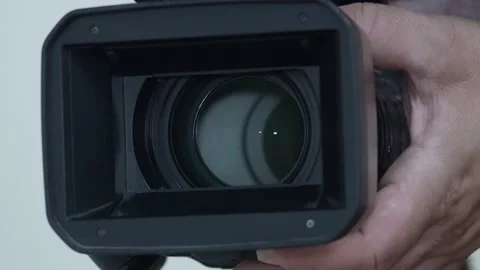Closing the camera lens eye. Stock-Footage 236016093